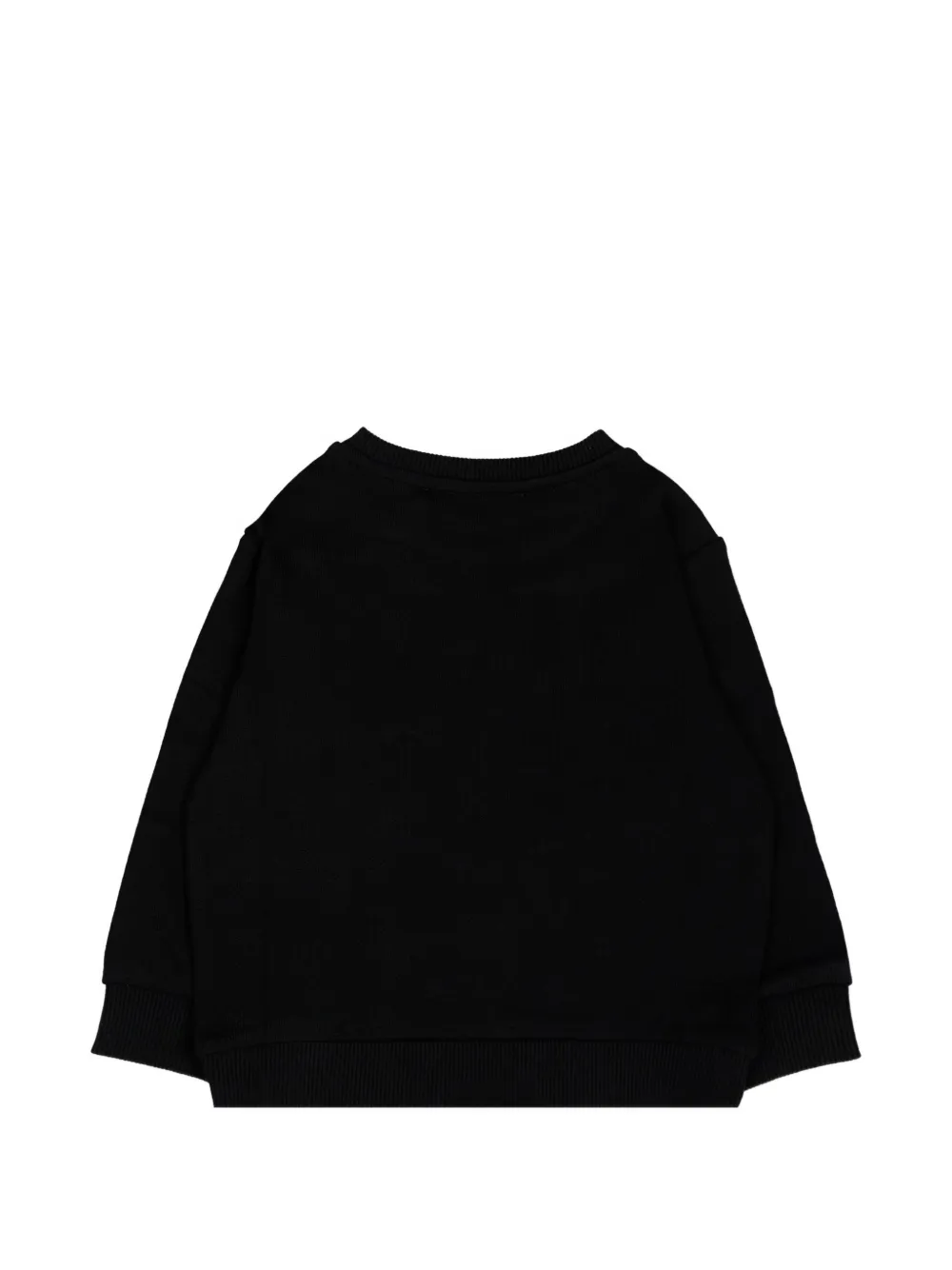 Balmain Kids Sweater met logoprint en knoop Zwart