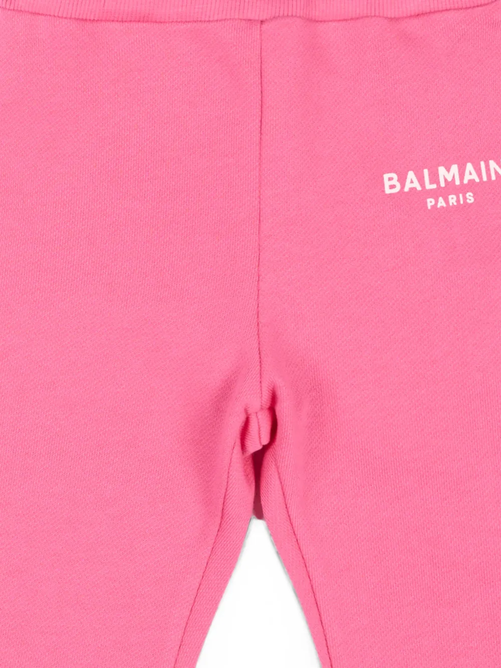 Balmain Kids Trainingsbroek met strik-detail en logo-print Roze