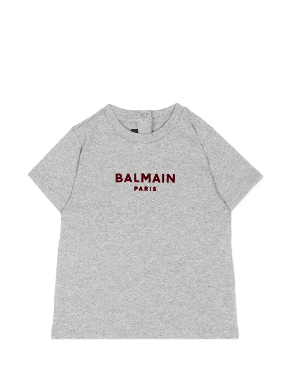 Balmain Kids logo-print cotton T-shirt - Grau
