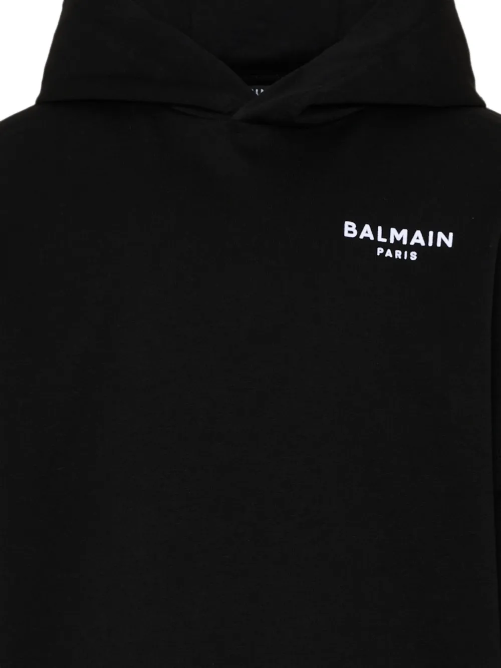 Balmain Kids Hoodie met logoprint Zwart