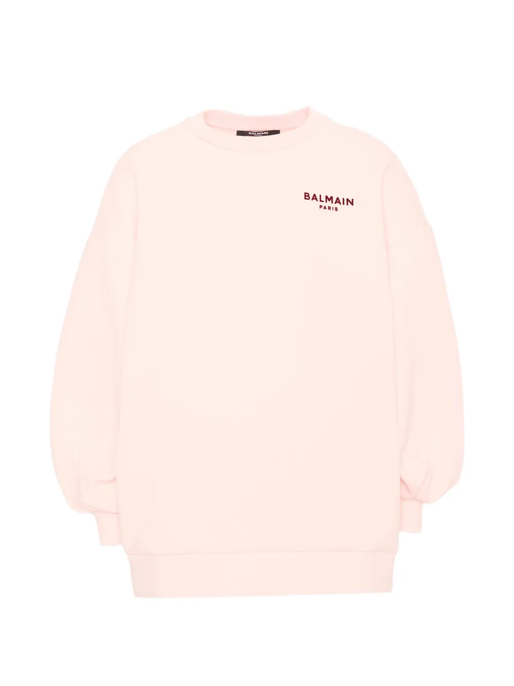 Balmain Kids logo-print long-sleeve dress - Pink
