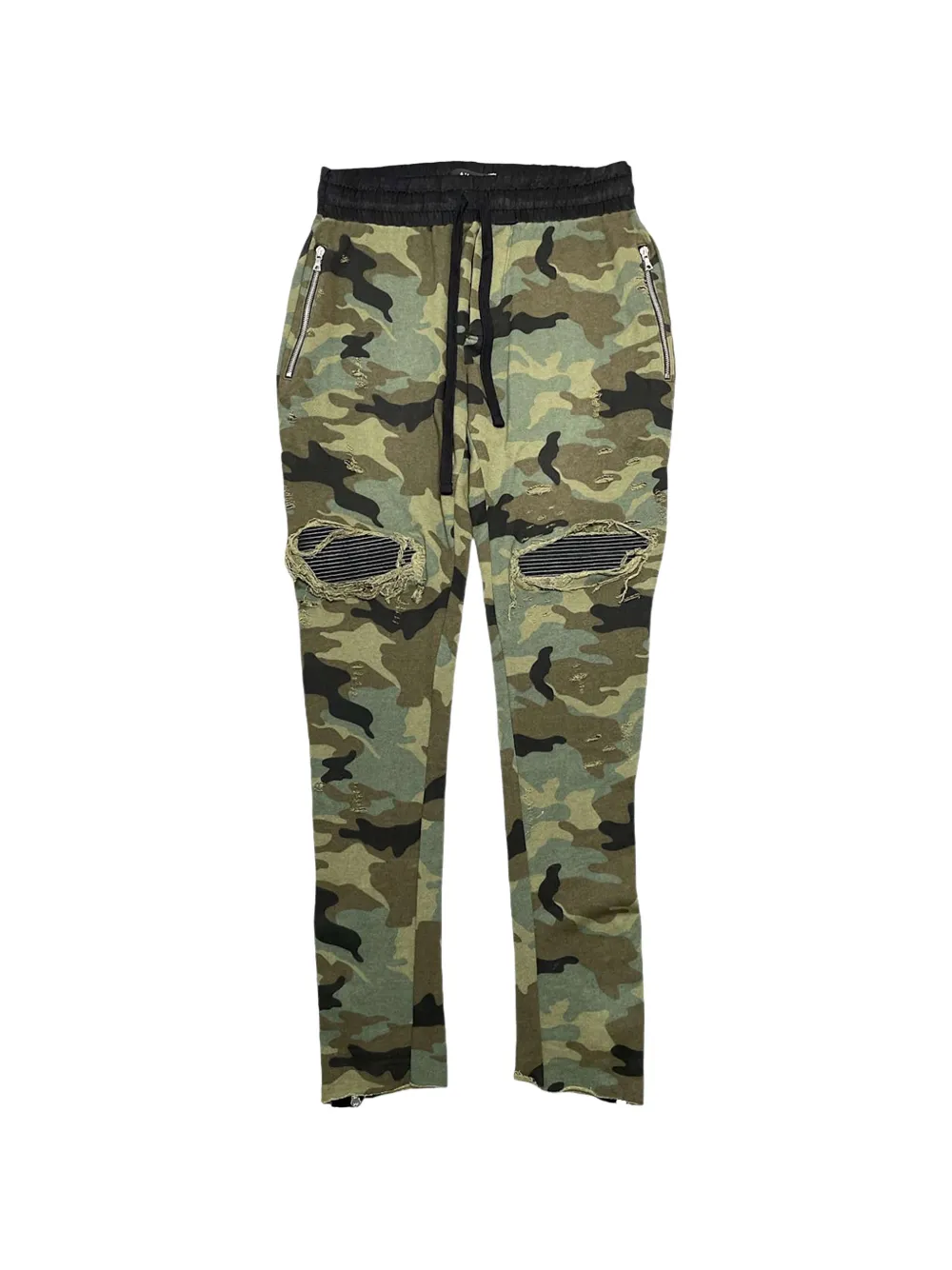 AMIRI MX1 leather-patch track pants - Verde