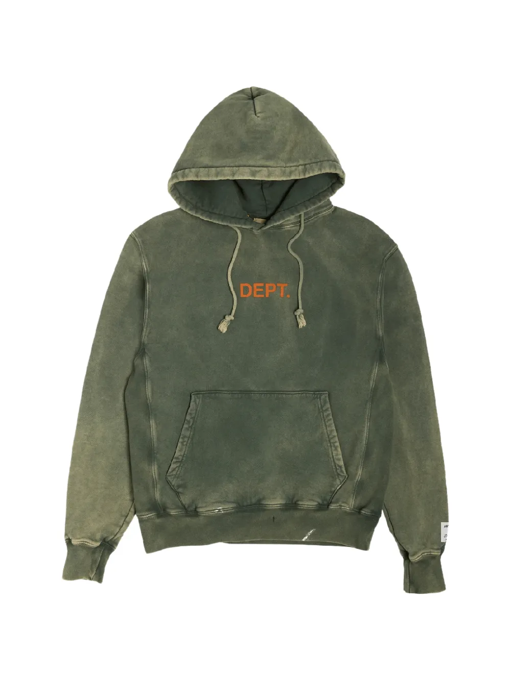 GALLERY DEPT. paint-splatter logo hoodie - Verde