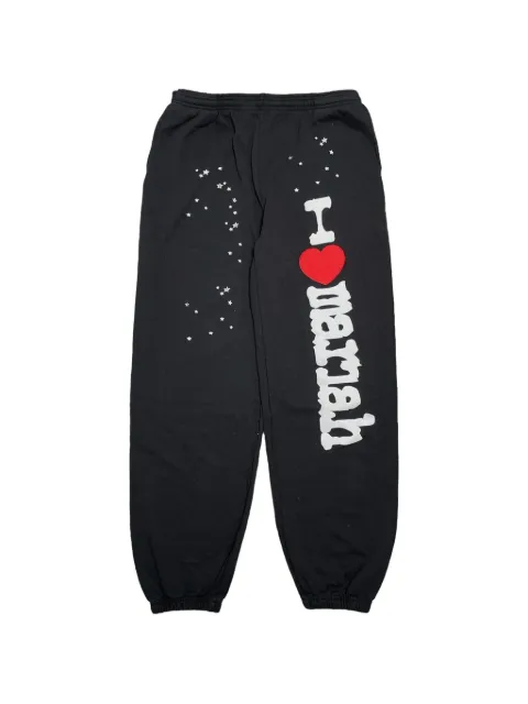 SP5DER logo-print track pants