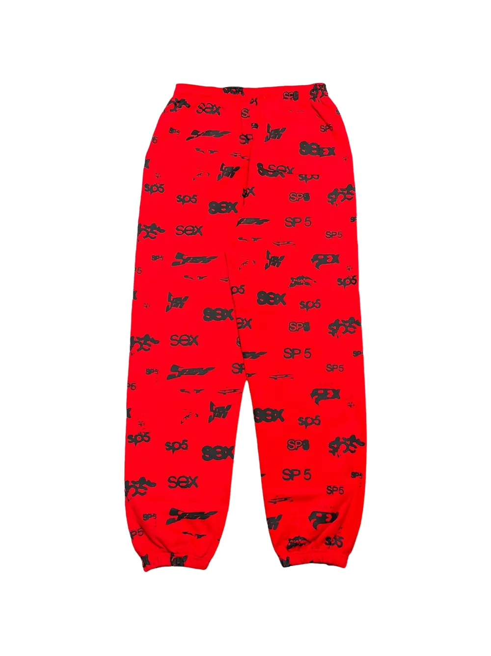 SP5DER Trainingsbroek met logoprint Rood