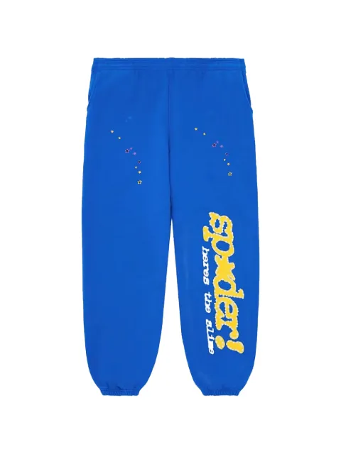 SP5DER logo-print track pants