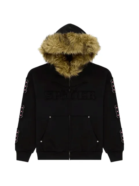 SP5DER Garibaldi studded logo hoodie