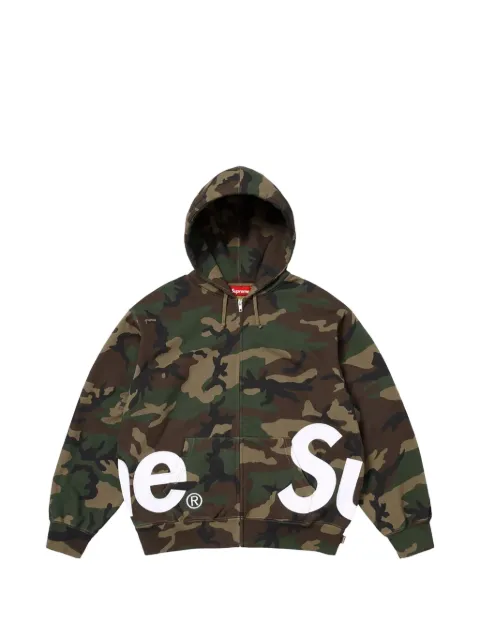 Supreme sudadera con motivo militar y capucha