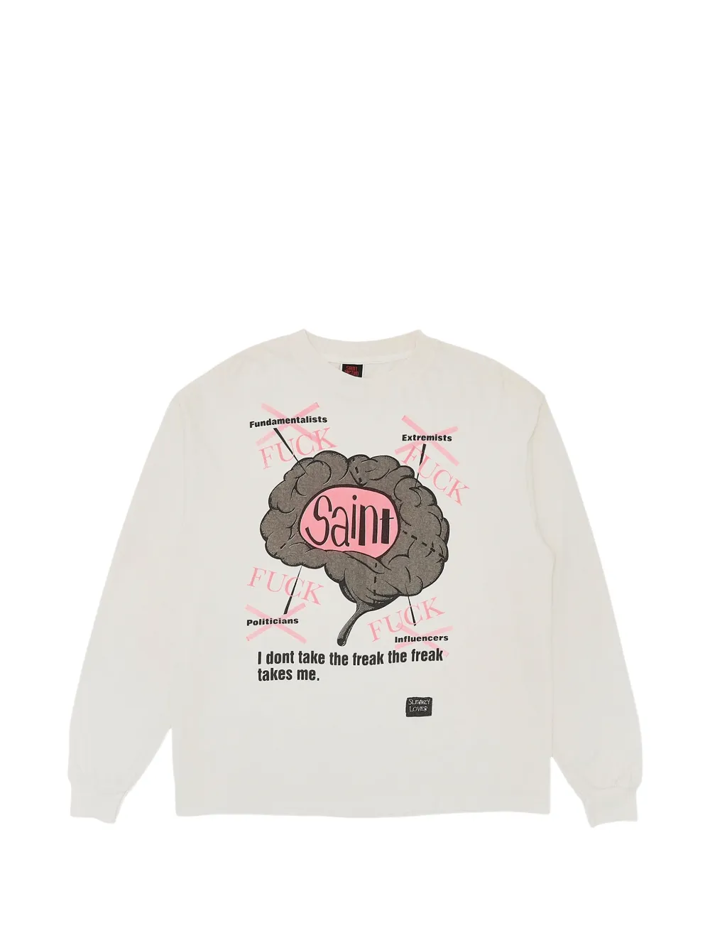 SAINT MXXXXXX graphic-print sweater - Bianco