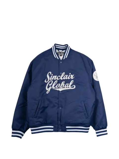 Sinclair logo-embroidered bomber jacket
