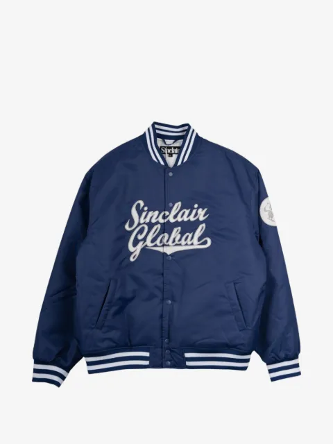 Sinclair logo-embroidered bomber jacket