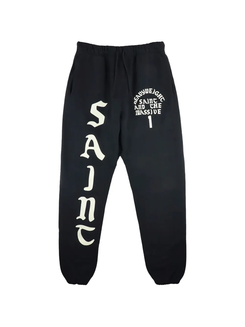 SAINT MXXXXXX It's Saint logo-print track pants - Nero