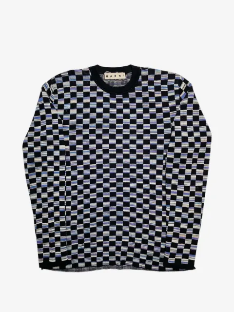 Marni checkerboard-knit sweater