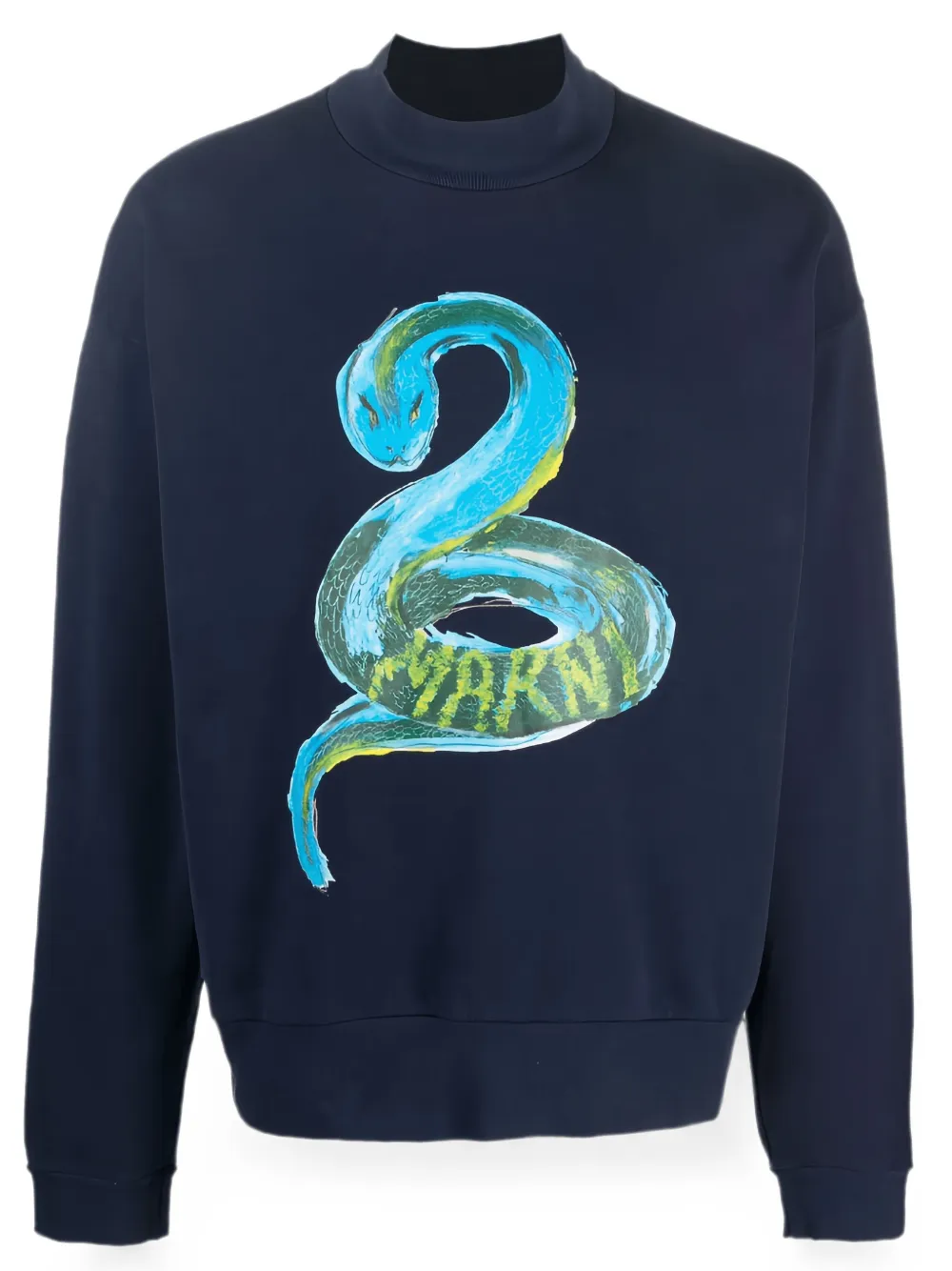 Marni Sweater met python-print Blauw