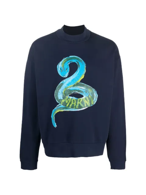 Marni python-print sweatshirt