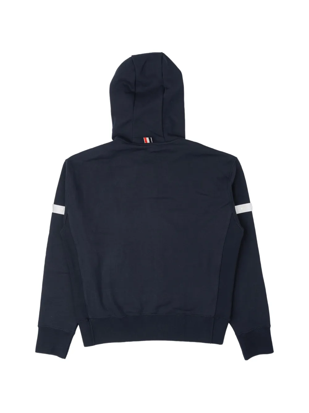 Thom Browne Loopback-jersey hoodie Blauw