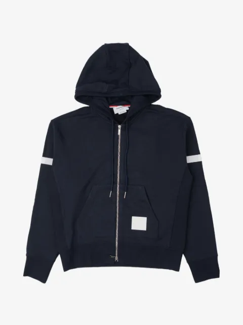 Thom Browne loopback-jersey armband hoodie