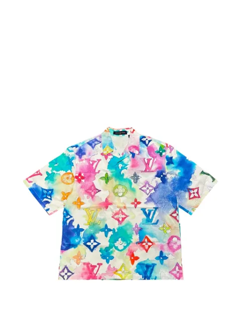 Louis Vuitton Pre-Owned Watercolor Monogram button-down shirt