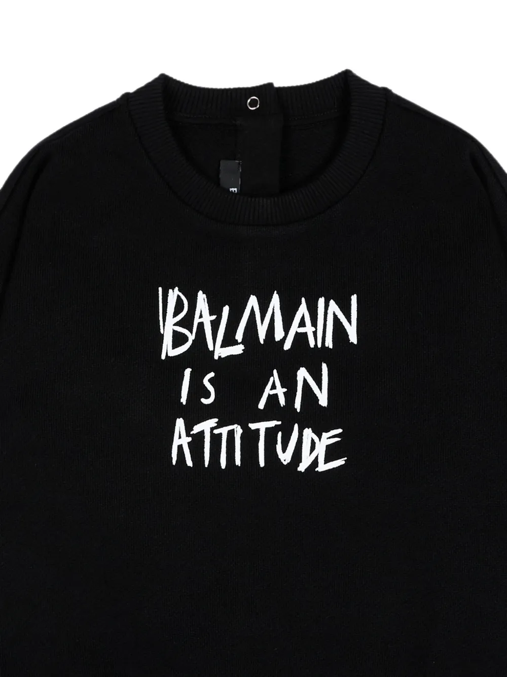 Balmain Kids Trui met tekst Zwart