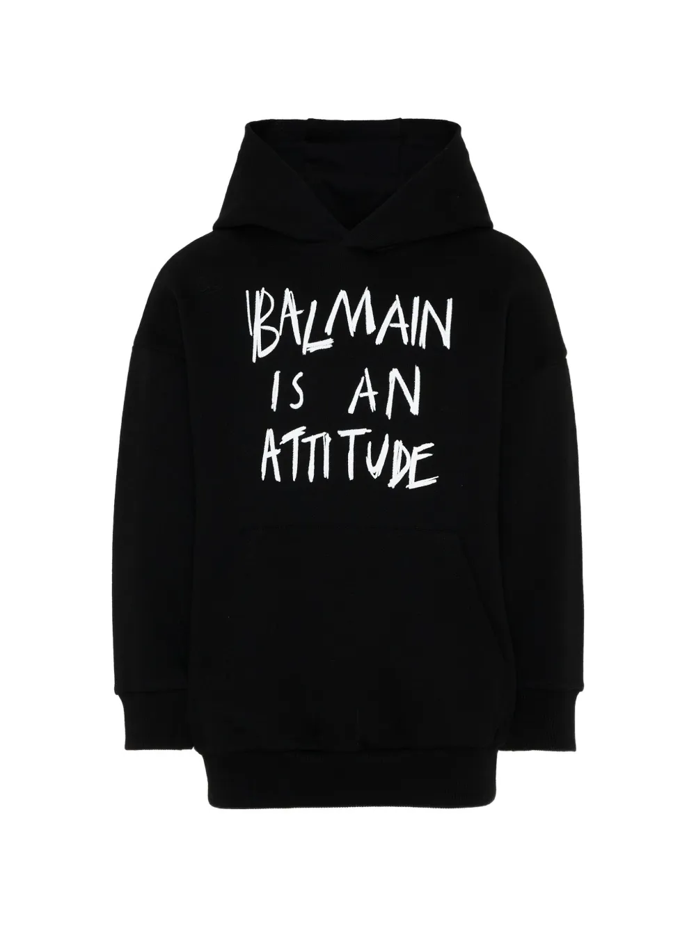 Balmain Kids slogan-print hoodie - Nero