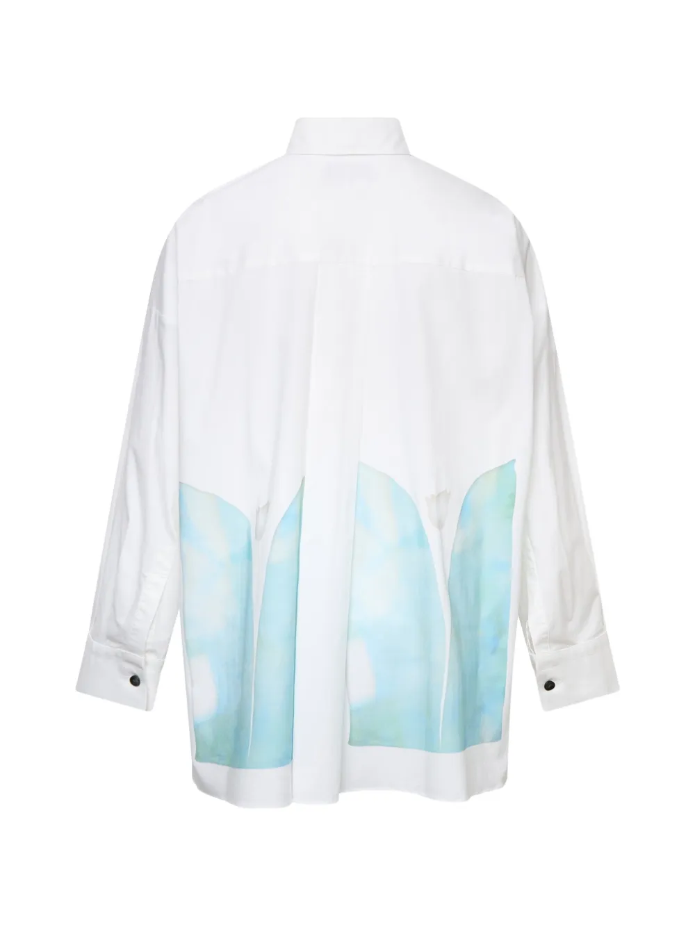 Enföld Blouse met blader-patroon Wit