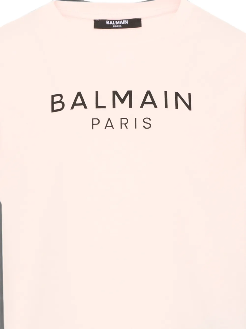 Balmain Kids T-shirt met logoprint Roze