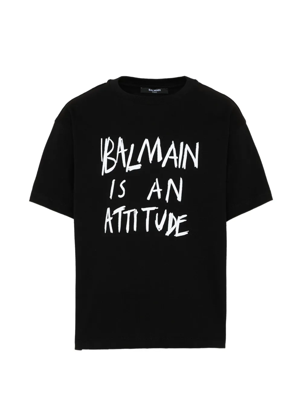 Balmain Kids slogan-print T-shirt - Nero