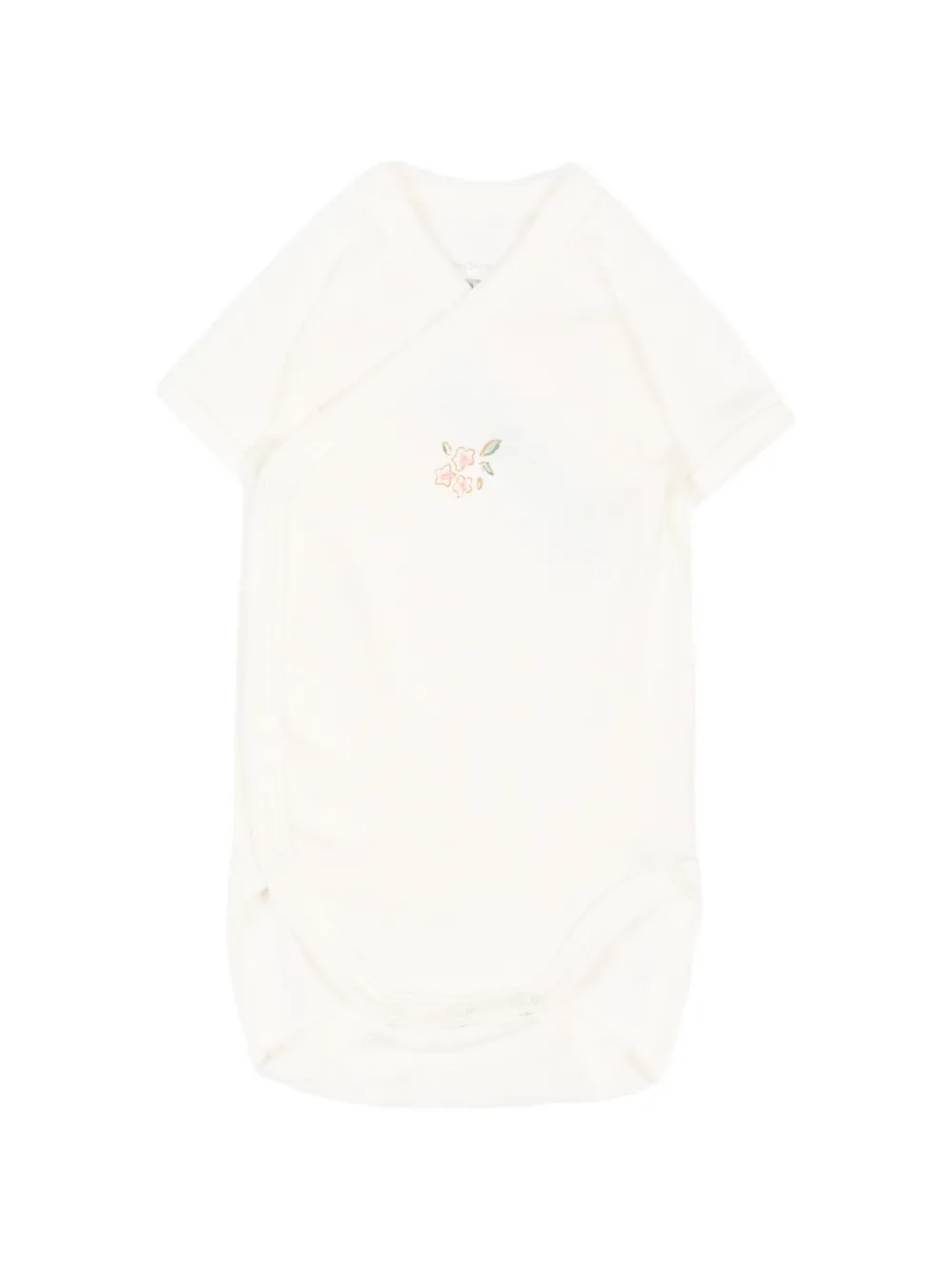 Petit Bateau Drie rompers met bloemen-print Roze