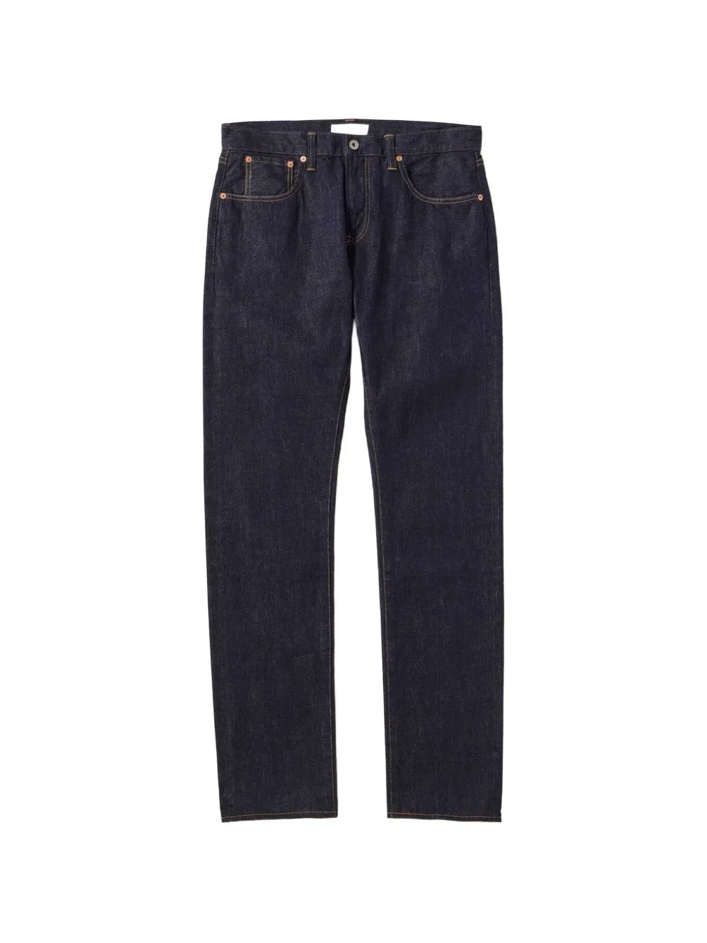 Japan Blue Jeans logo-patch slim-fit jeans