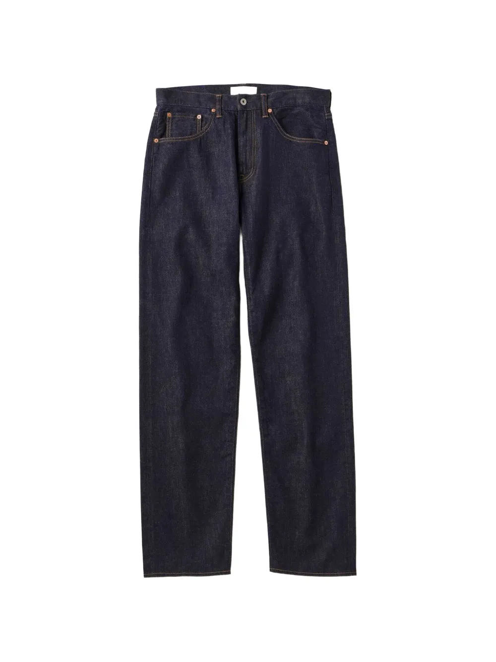 Japan Blue Jeans logo-patch straight-leg jeans