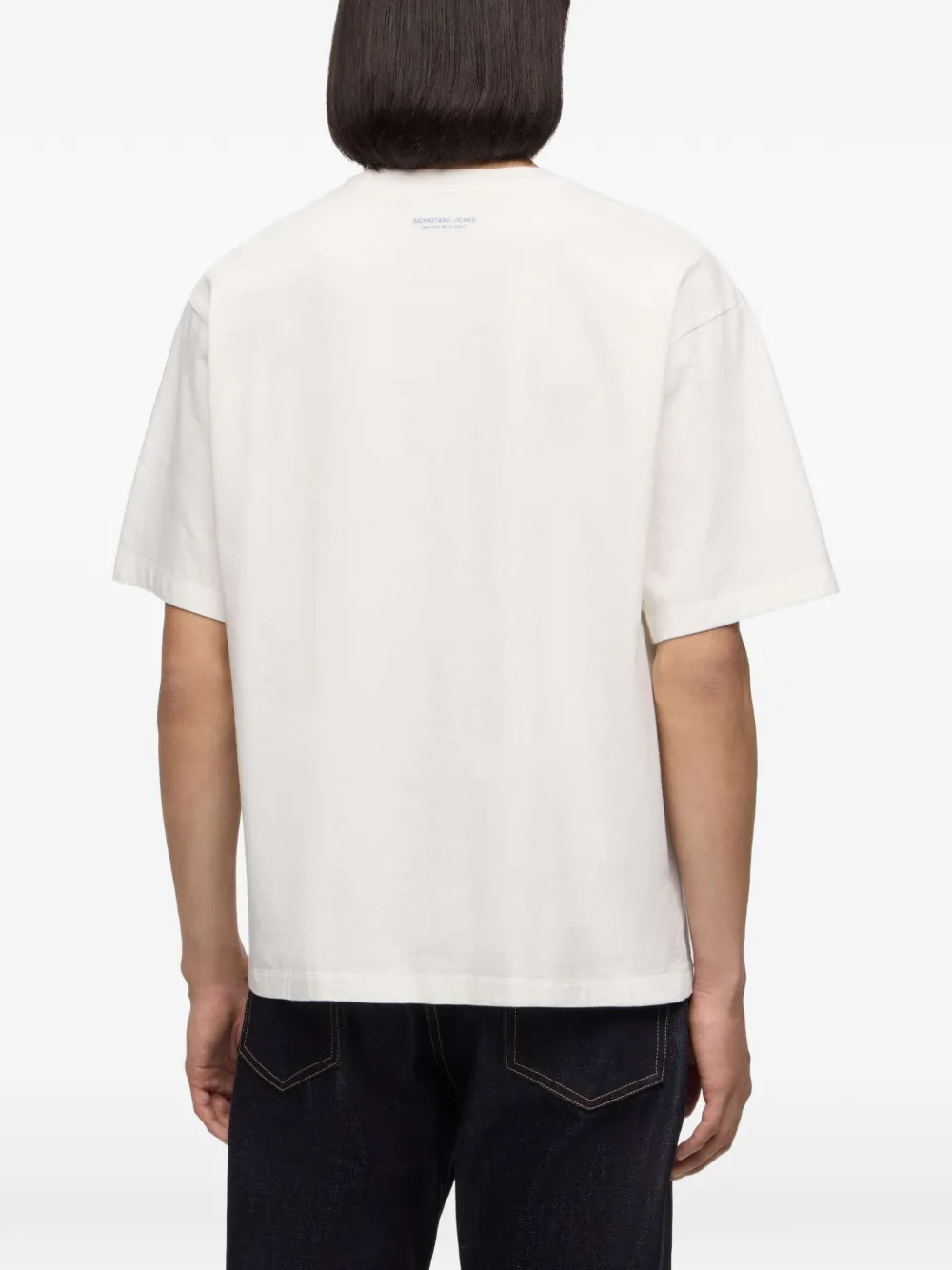 Momotaro Katoenen T-shirt met octopus-print Wit