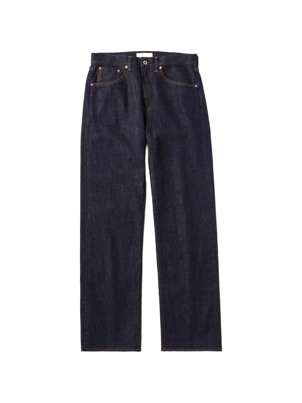 Japan Blue Jeans logo-patch wide-leg jeans