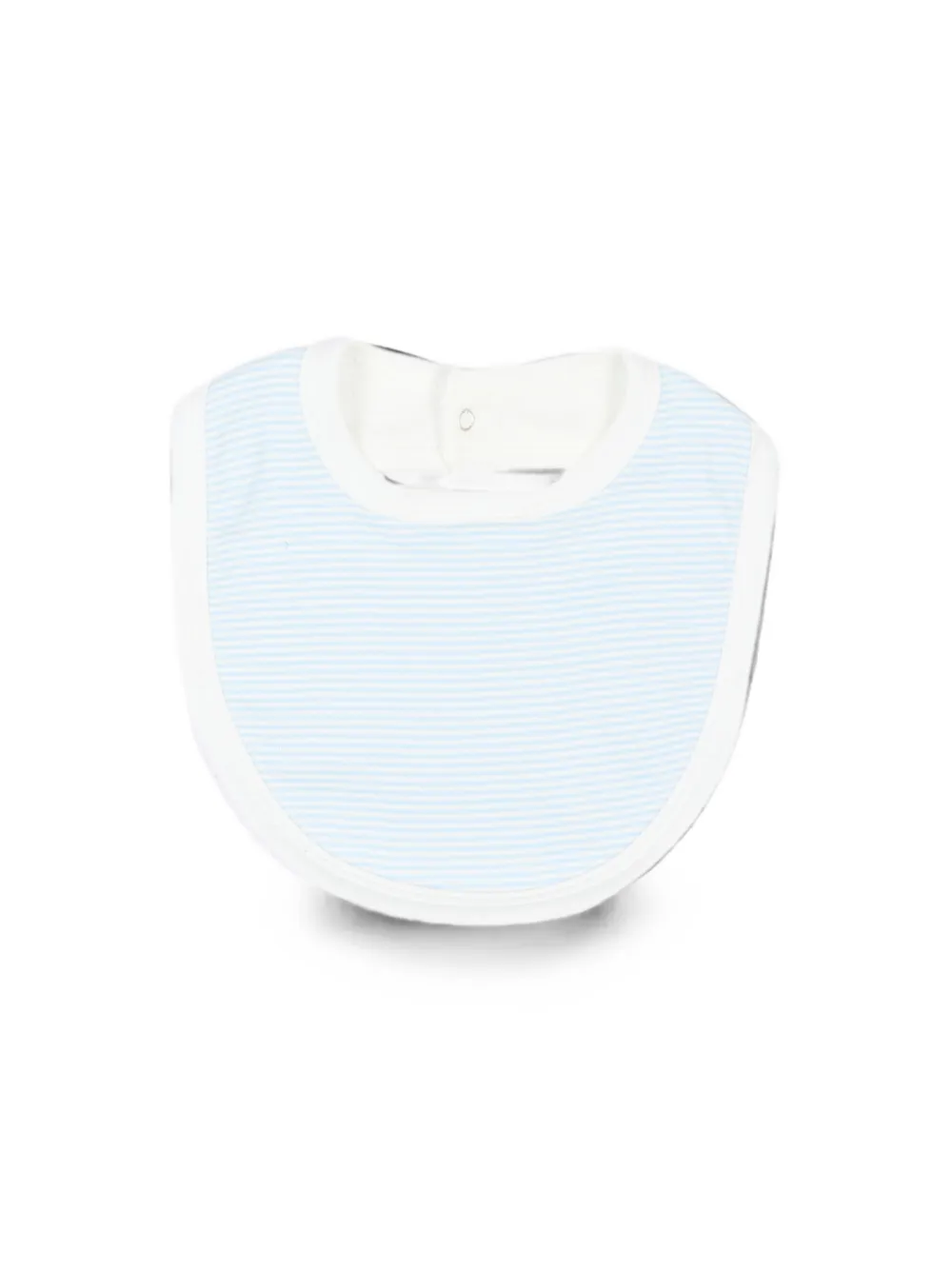 Petit Bateau Twee gestreepte slabbetjes met walvis-print Blauw