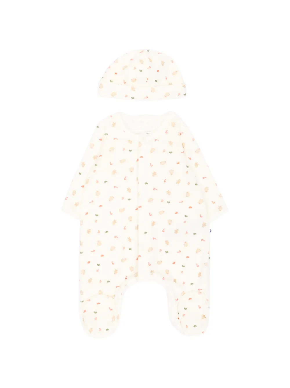 Petit Bateau graphic-print pajamas set - Toni neutri