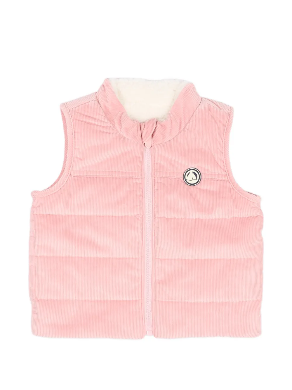 Petit Bateau quilted corduroy gilet - Rosa