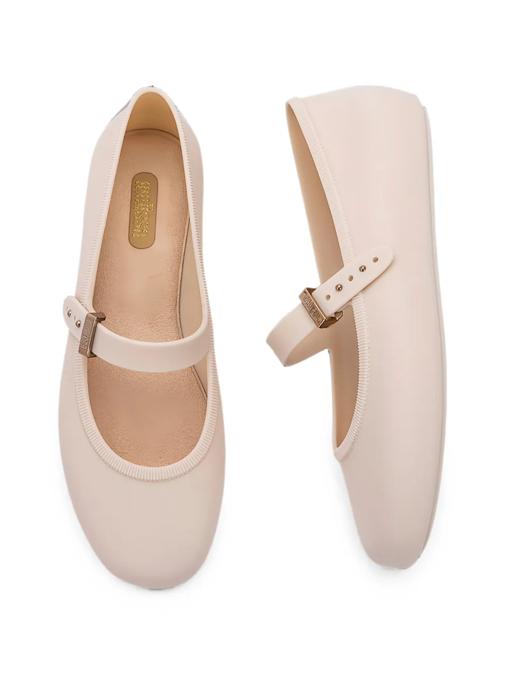 Melissa Soft ballerina's met gespsluiting Beige