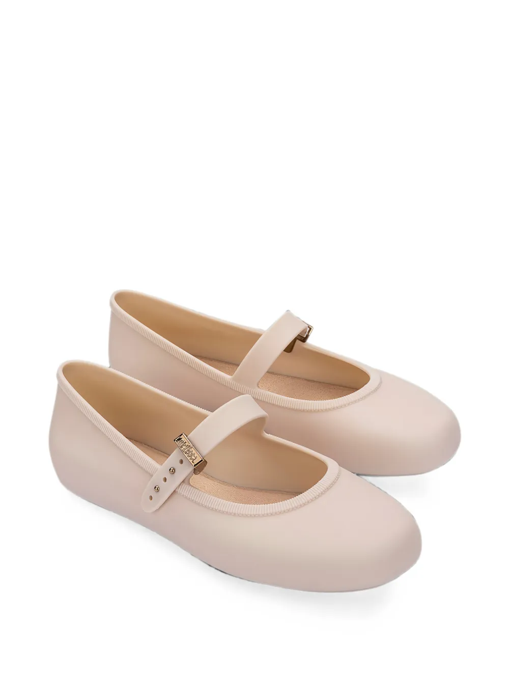 Melissa Soft ballerina's met gespsluiting Beige