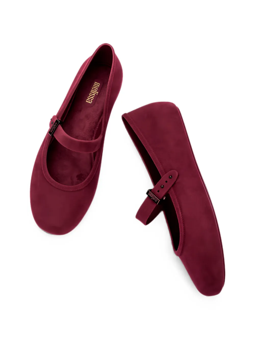 Melissa Soft Ballerina fluwelen ballerina's Rood