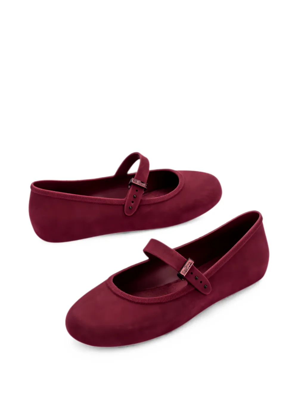 Melissa Soft Ballerina fluwelen ballerina's Rood