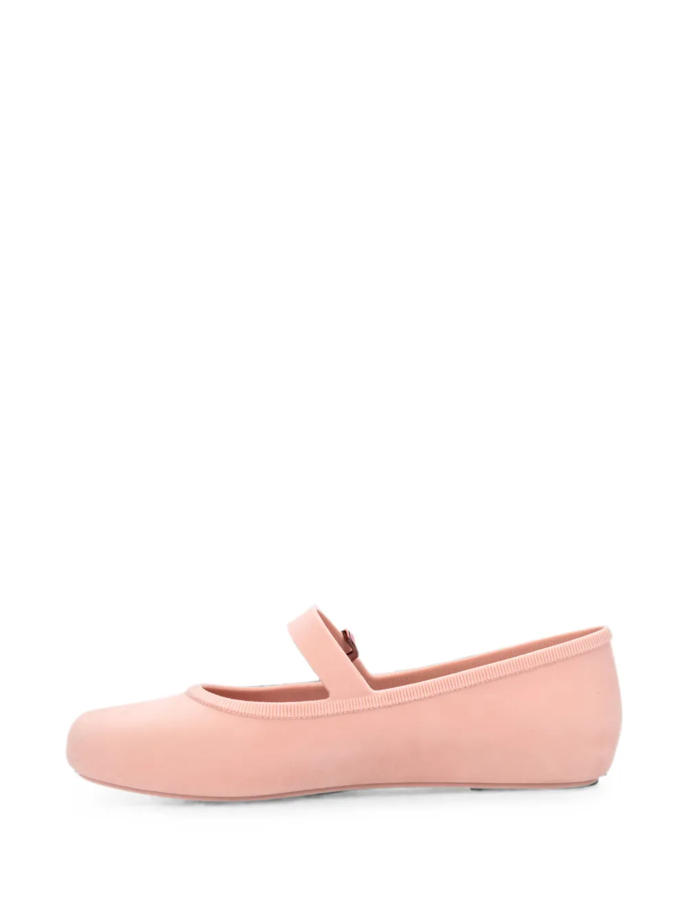 Melissa Soft ballerina's met fluwelen effect en gespsluiting Roze