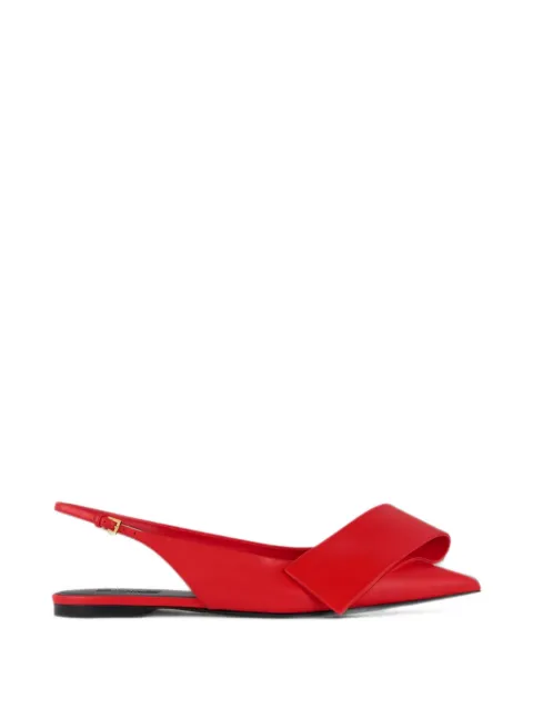 Givenchy twisted-ribbon slingback ballet flats