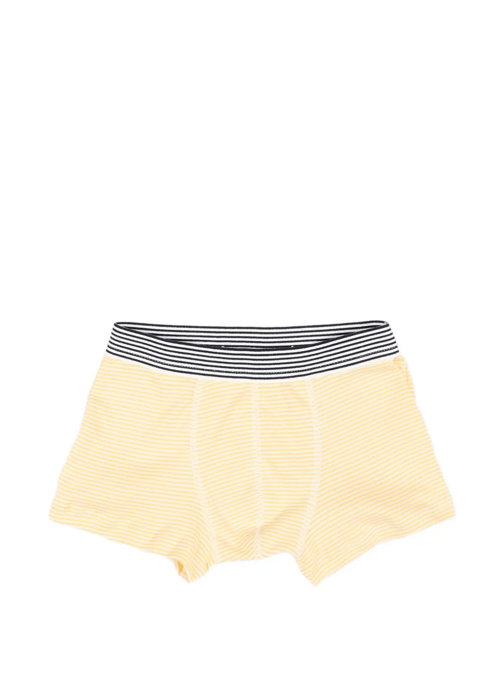 Petit Bateau Twee gestreepte boxershorts met grafische print Wit