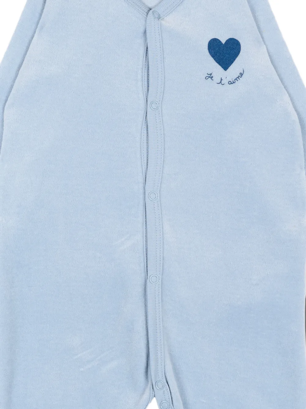 Petit Bateau Pyjama met hartprint Blauw