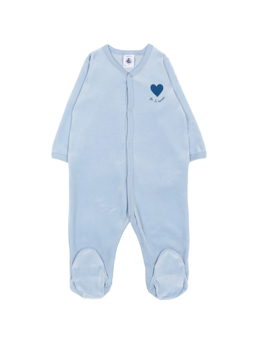 Petit Bateau heart-print pajamas - Blu