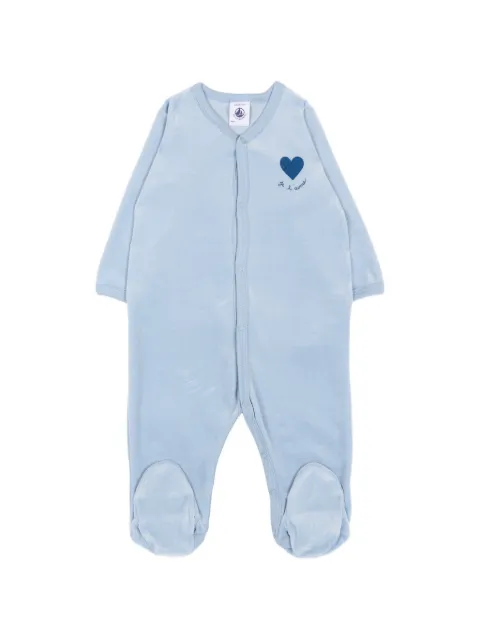 Petit Bateau heart-print pajamas