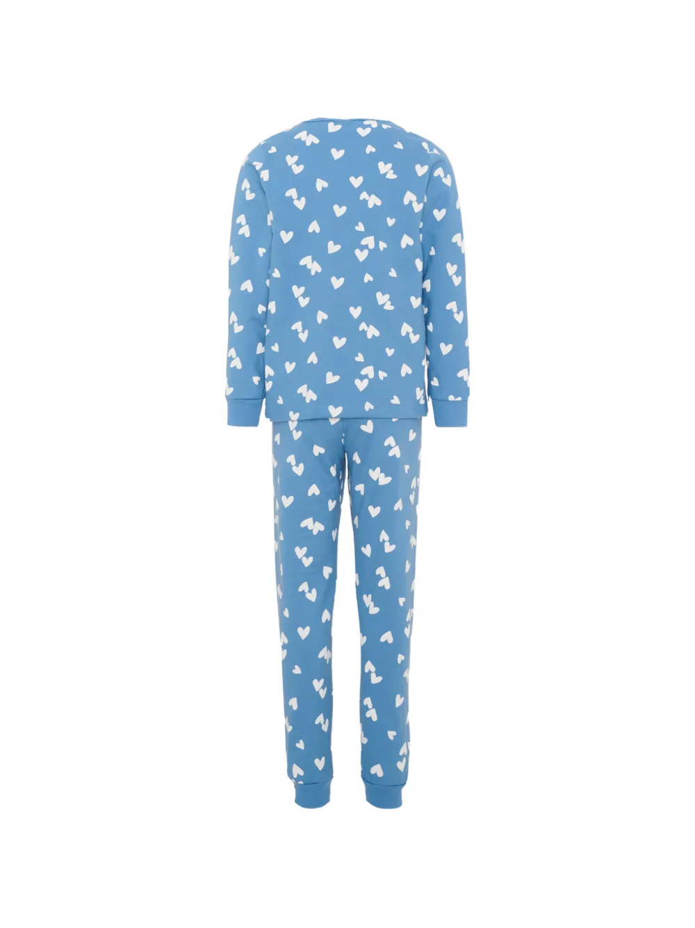 Petit Bateau Pyjama met hartprint Blauw