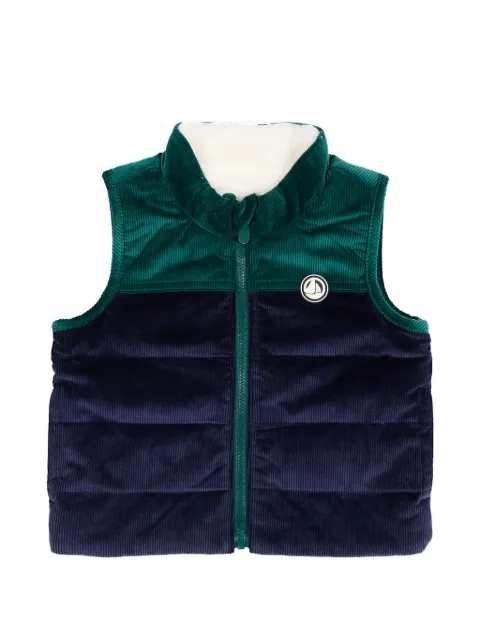 Petit Bateau reversible padded gilet