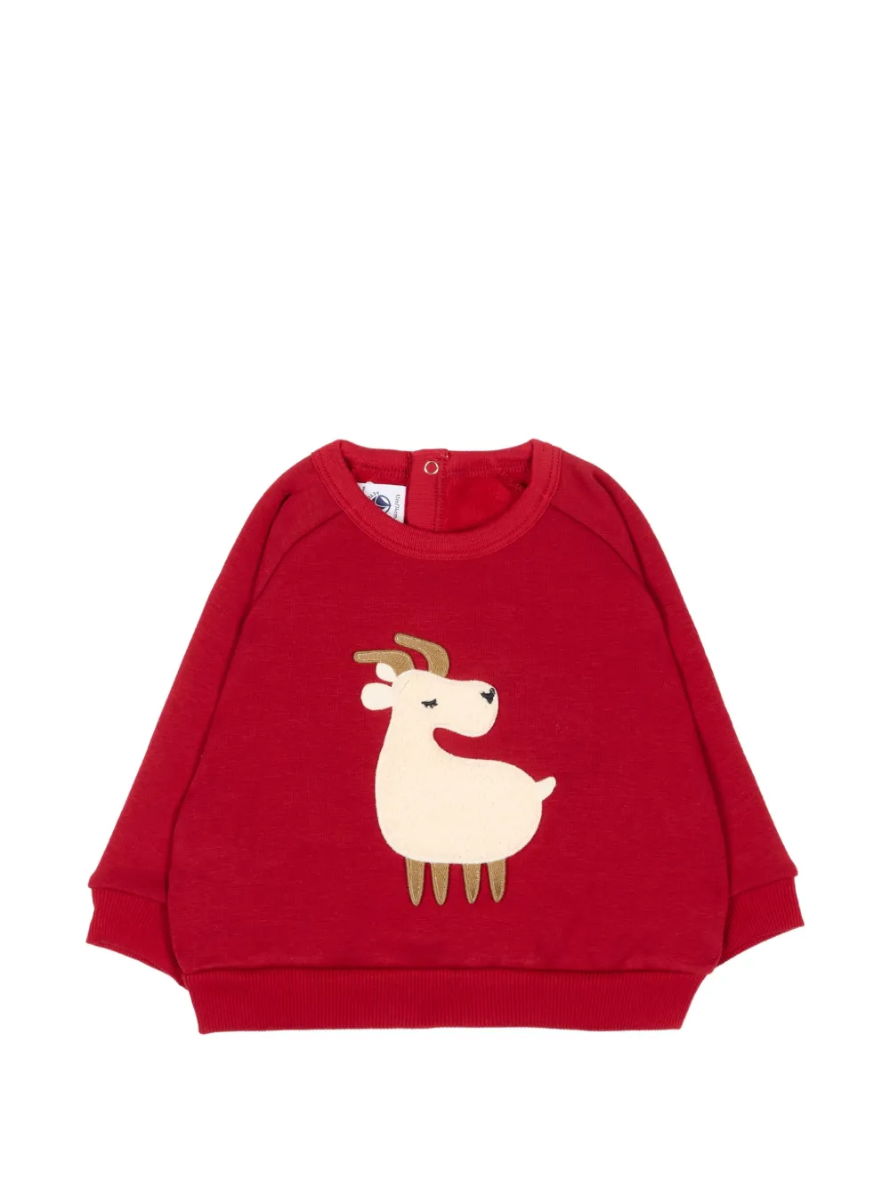 Petit Bateau animal-patch sweatshirt - Rosso