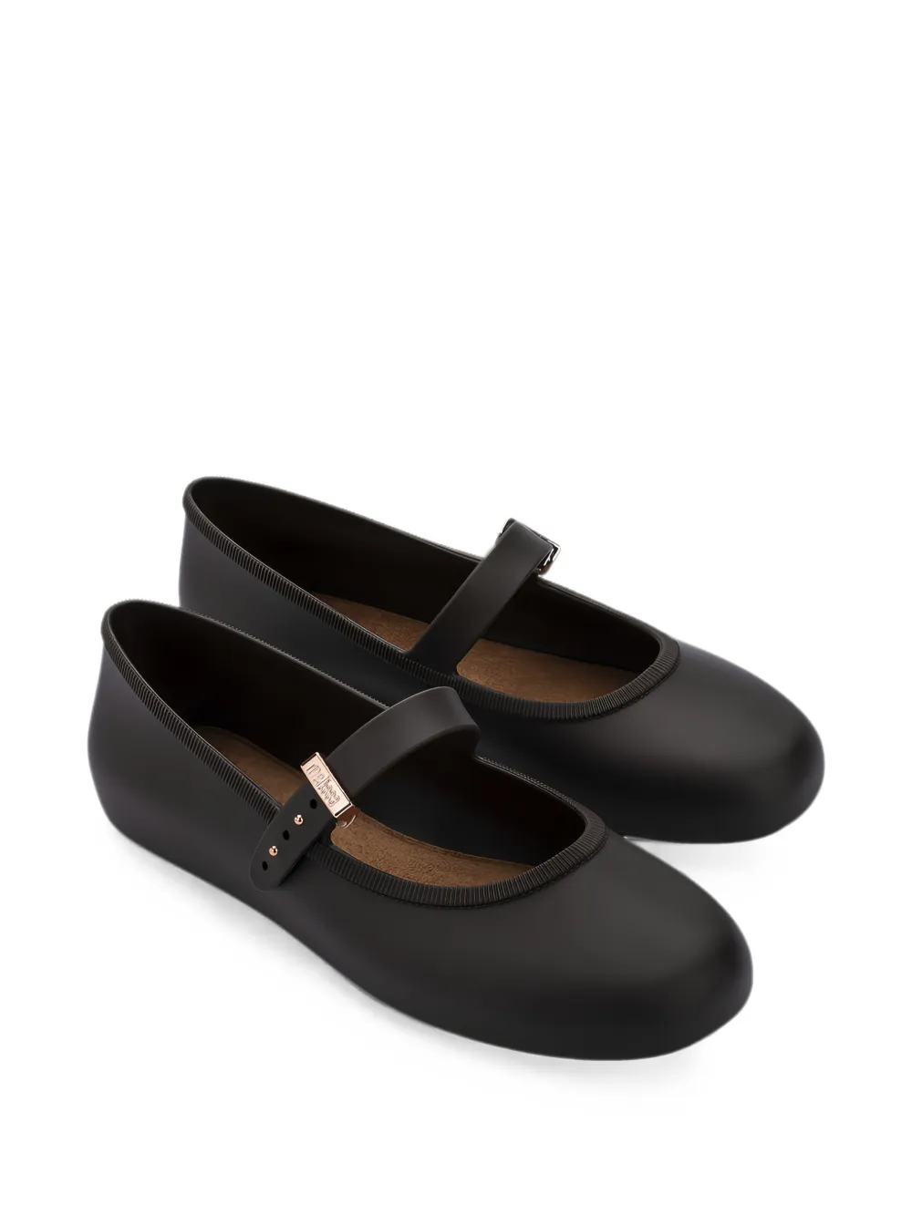 Melissa Soft ballerina's met gespsluiting Zwart