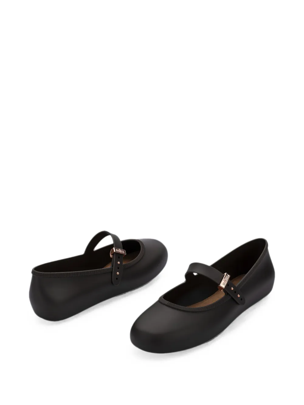 Melissa Soft ballerina's met gespsluiting Zwart